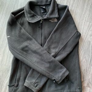 The north face black fleece jacket